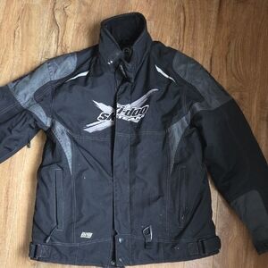 Ski-Doo Men's Black and Gray Snow Jacket